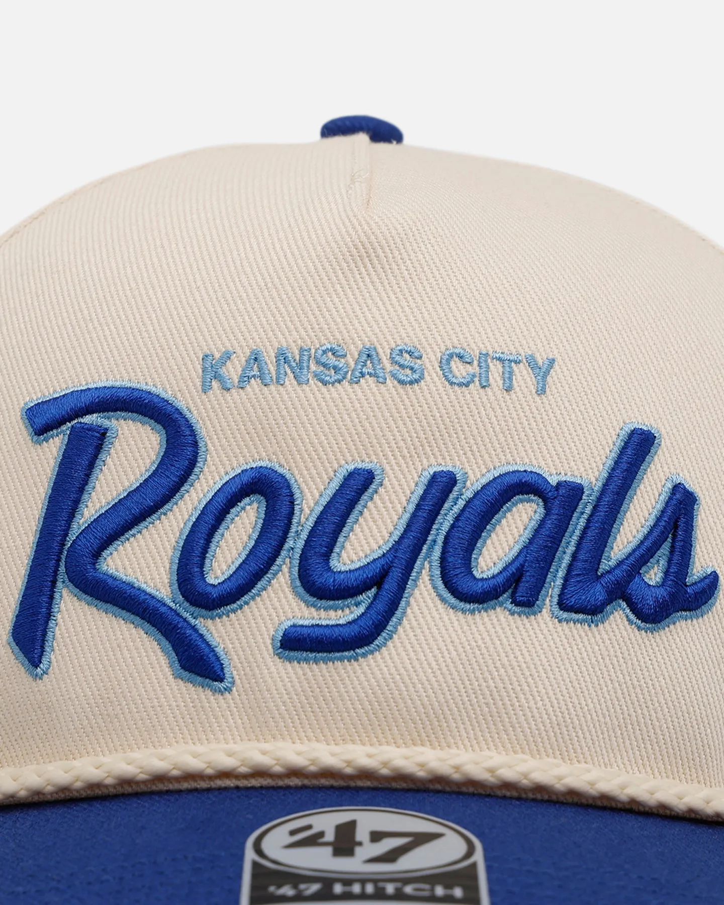 47 Brand Kansas City Royals 'MLB Opening Day' Script Hitch Snapback Natural