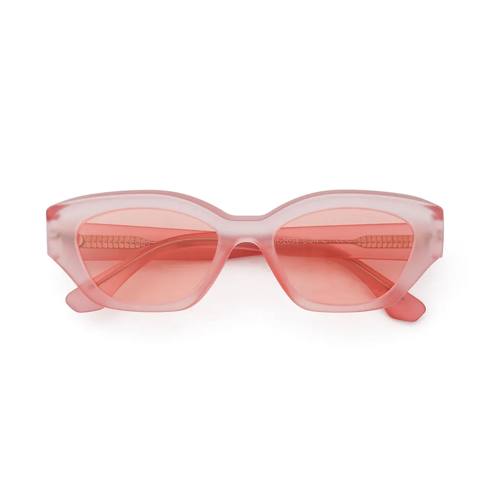 AIDEN | Matte Light Pink | Dark Pink Polarized Lens