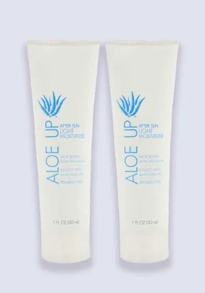 Aloe Up After Sun Lotion Light Moisturiser 30ml - 2 Pack Saver