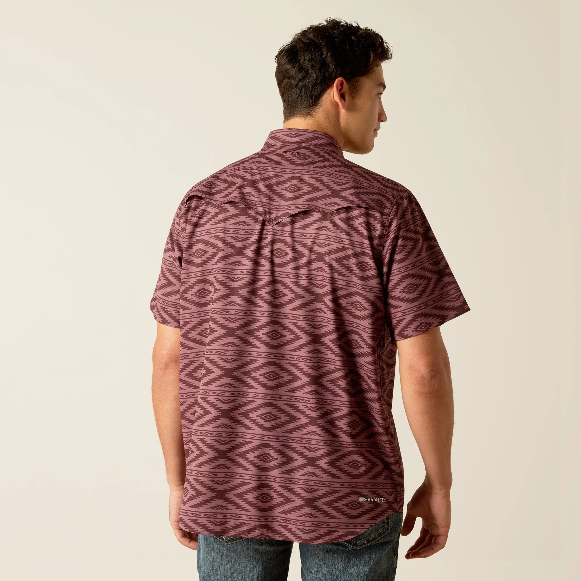 Ariat Mens 10051380 Mens VentTEK Western Shirt in Darkwood Red Limited Edition