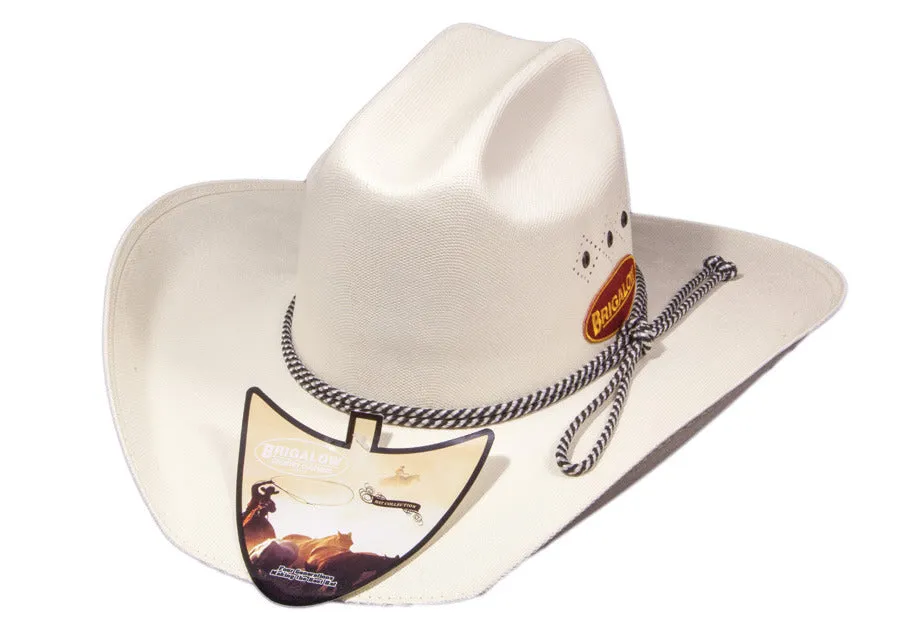 Brigalow Triple Diamond Western Hat - White