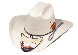 Brigalow Triple Diamond Western Hat - White
