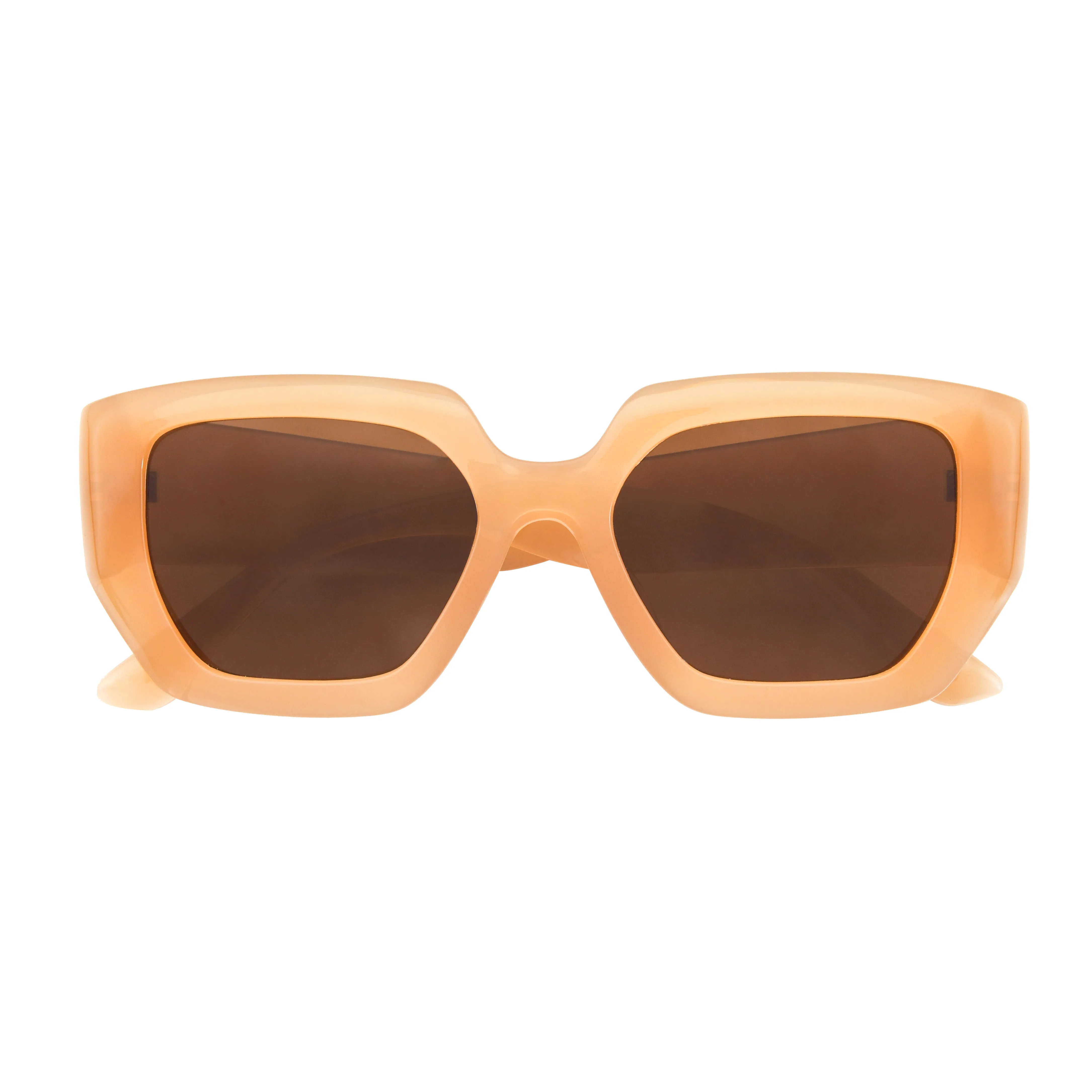 BROOKE | Transparent Nude | Light Brown Lens