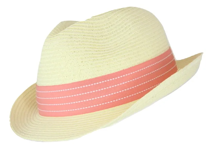 HW Collection Kids Braided Fedora - Ivory