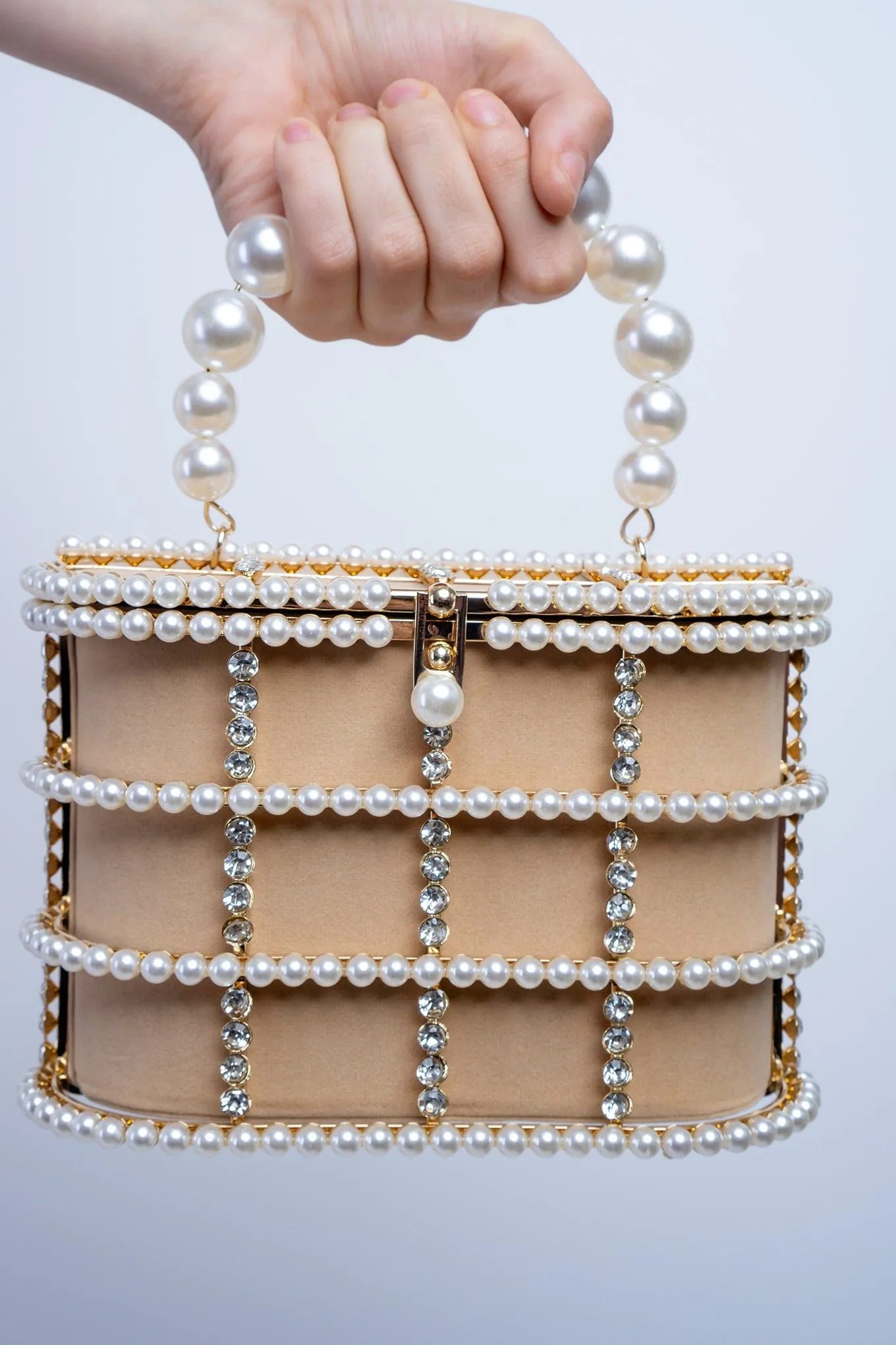 Ivory Pearl Crossbody Bag
