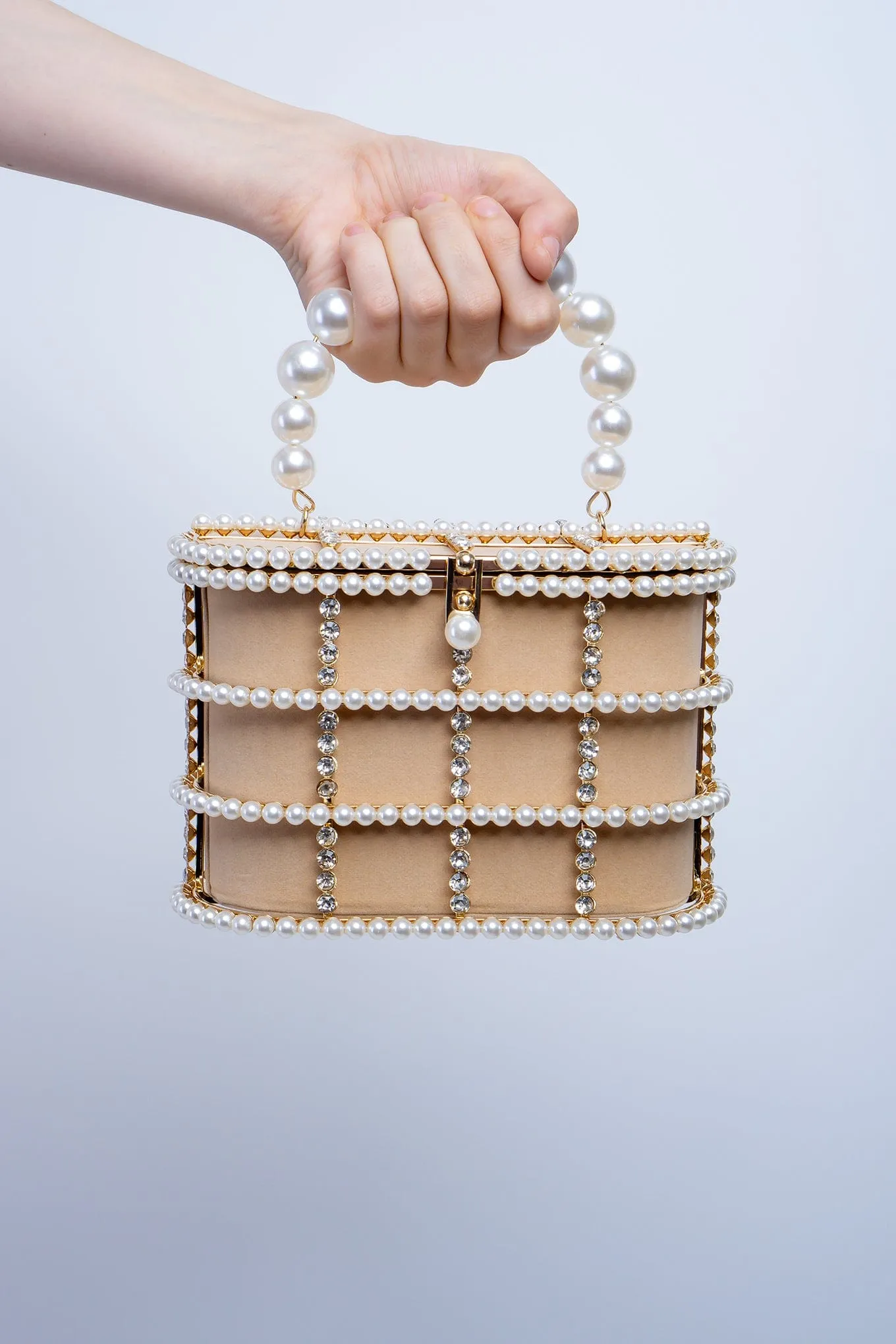 Ivory Pearl Crossbody Bag