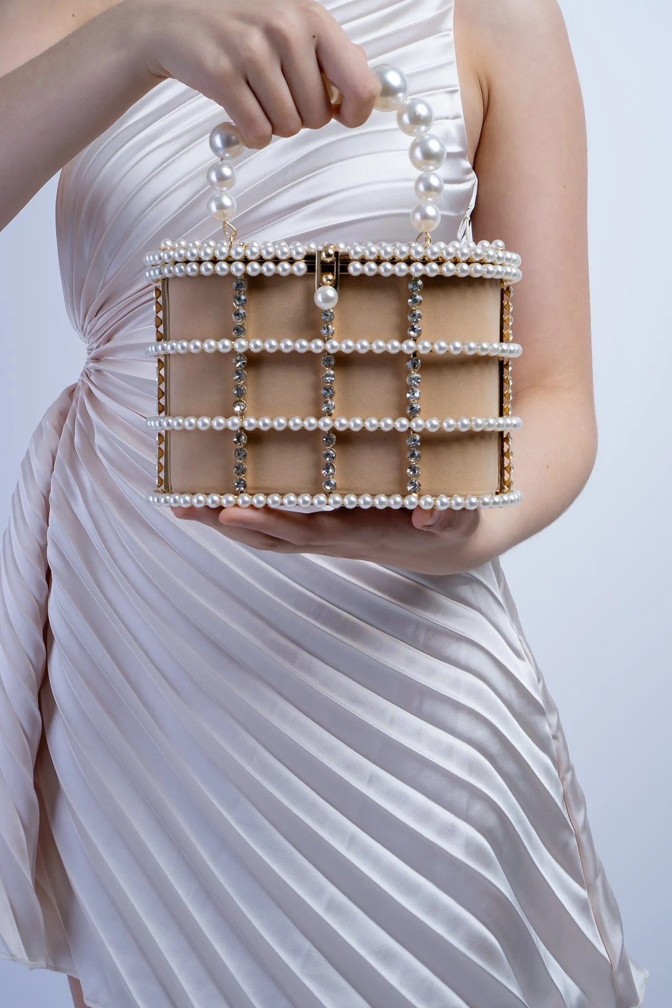 Ivory Pearl Crossbody Bag