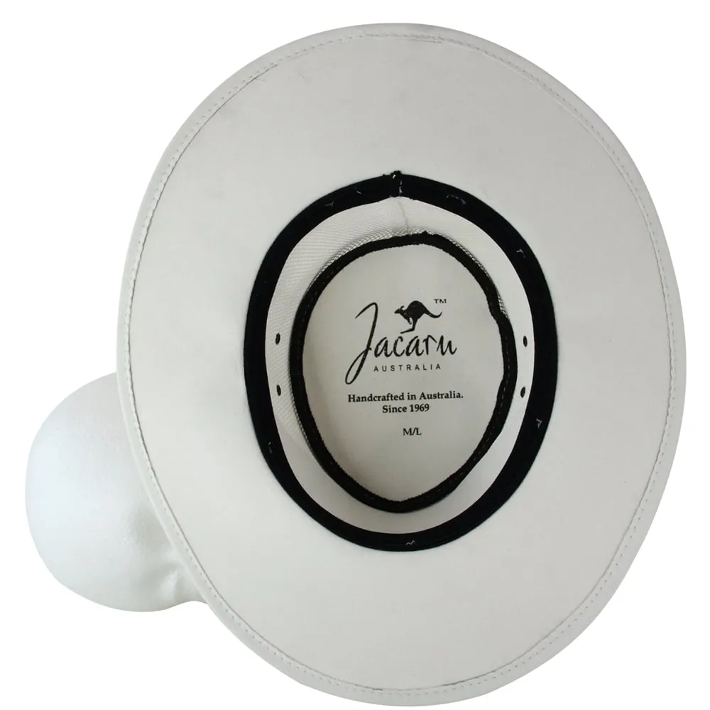 Jacaru Hats Rizon PU Suede - White
