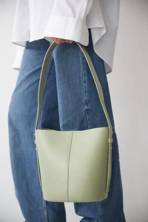 LITTLE LEO BUCKET BAG - SALVIA VITELLO