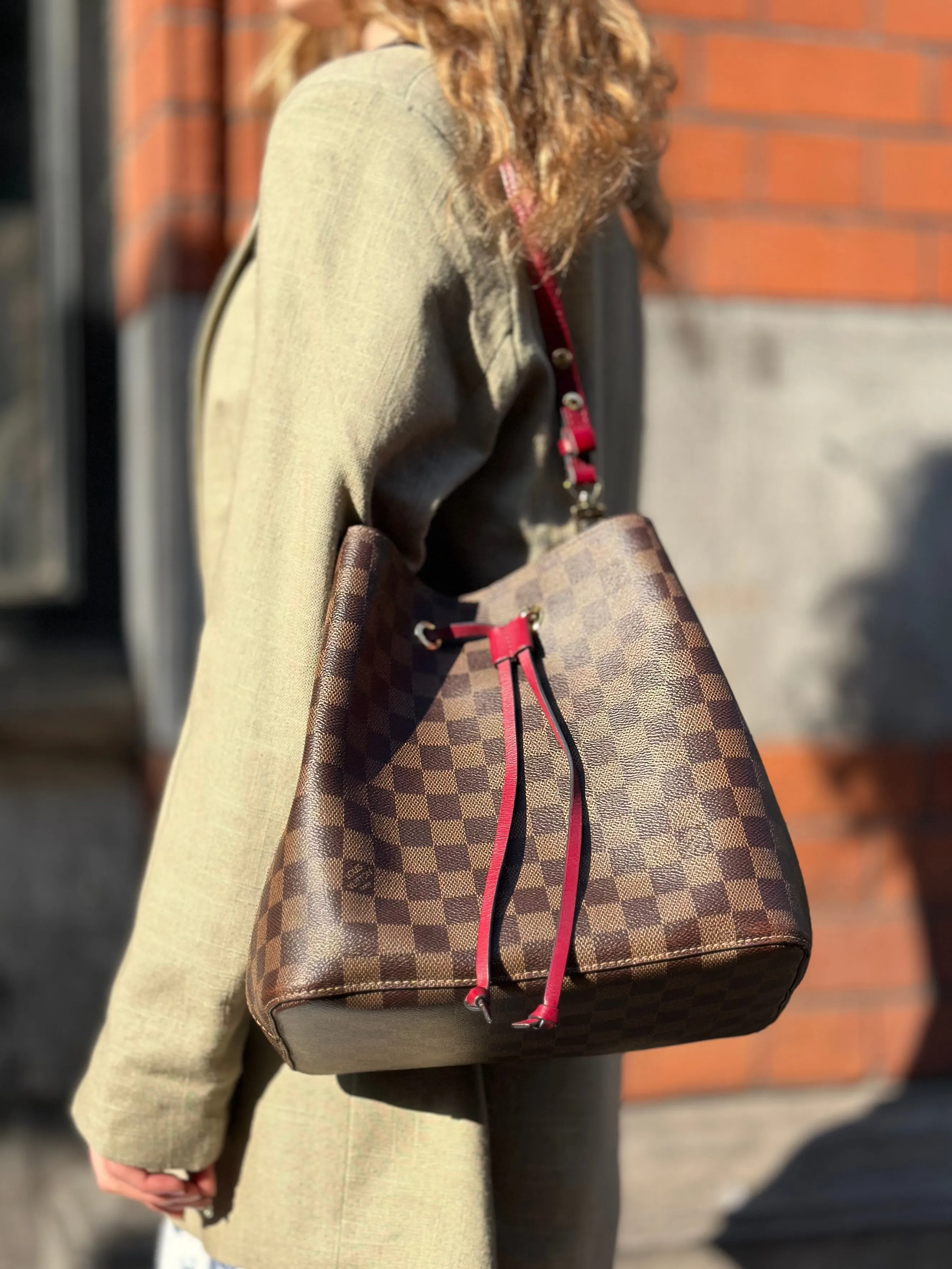 Louis Vuitton Damier Ebene Canvas Neo Noe Bucket Bag