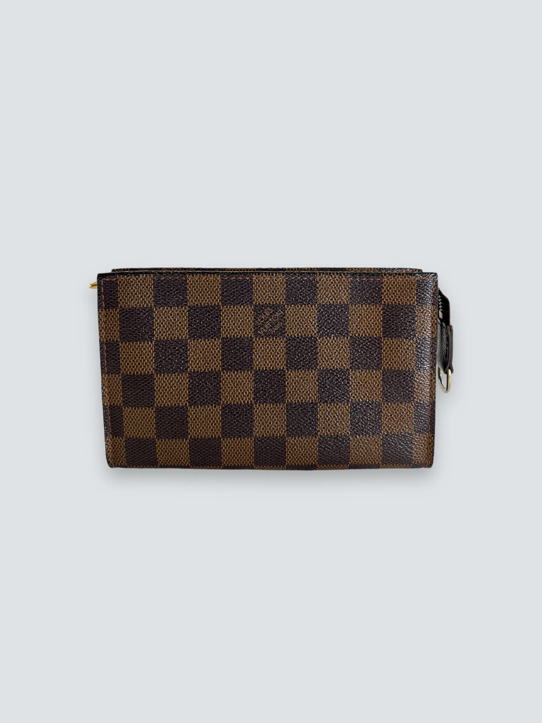Louis Vuitton Damier Ebene Canvas Petite Bucket Handbag