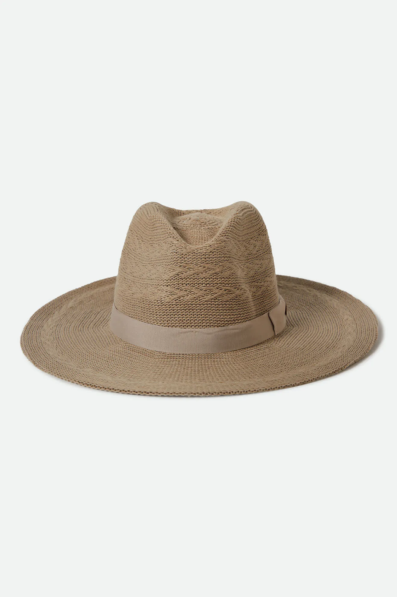 Lyons Knit Pattern Packable Hat - Light Tan/Light Tan