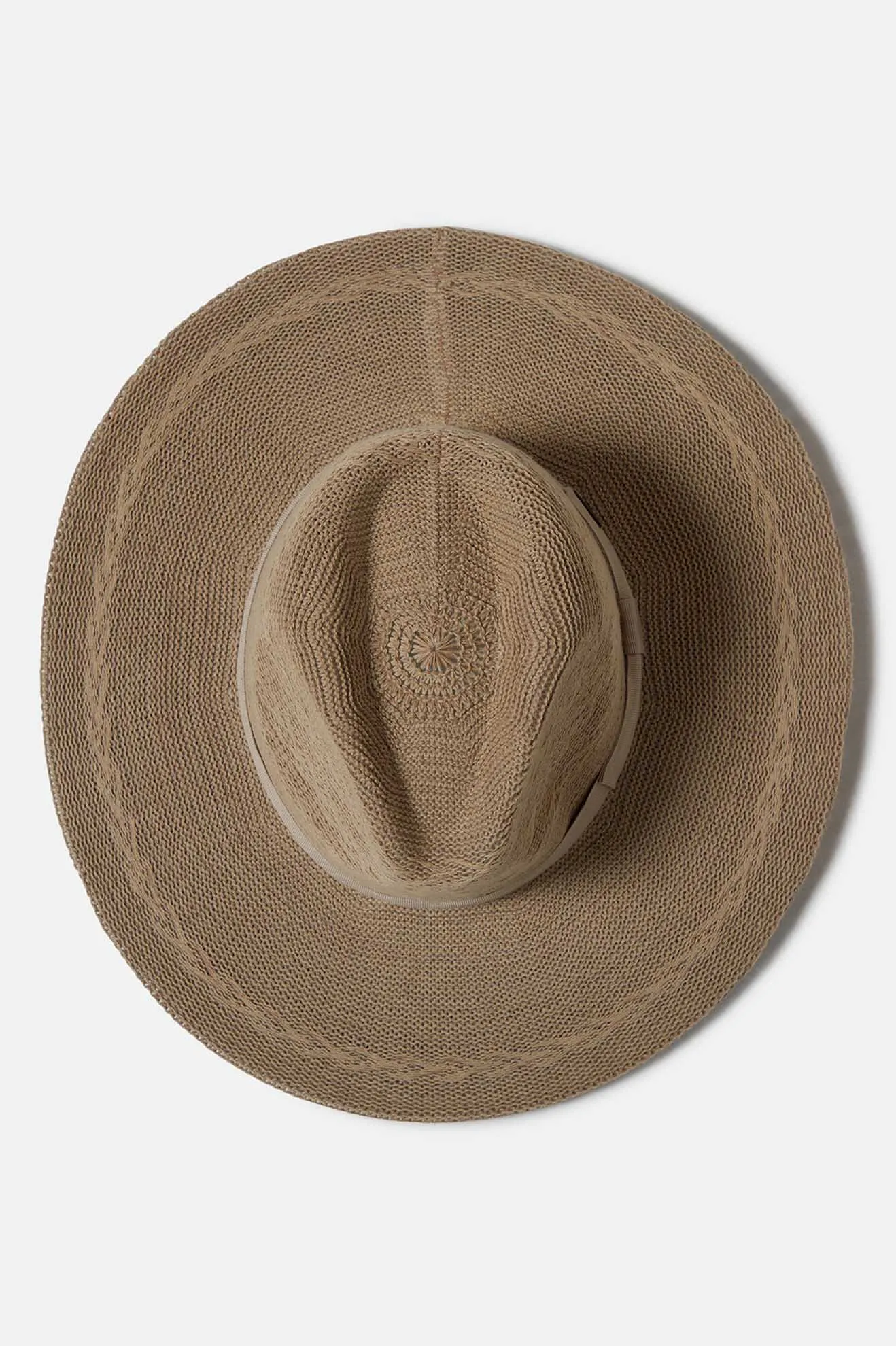 Lyons Knit Pattern Packable Hat - Light Tan/Light Tan