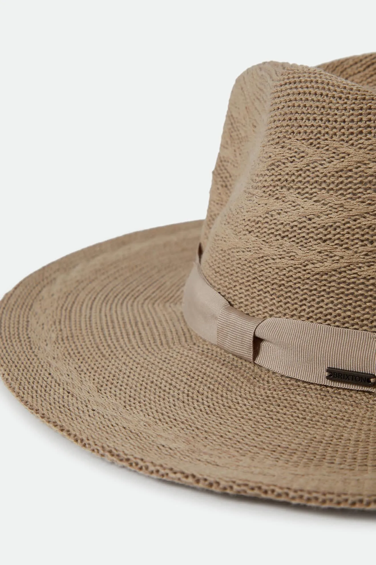 Lyons Knit Pattern Packable Hat - Light Tan/Light Tan