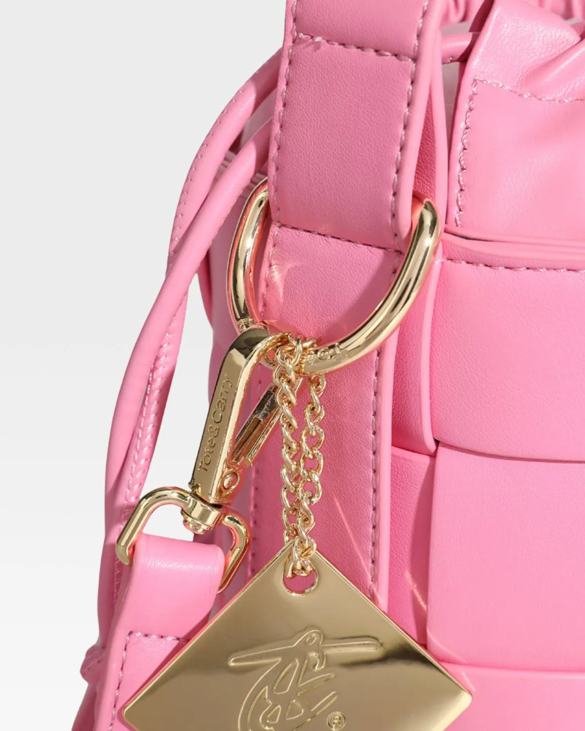 Mini Bucket Bag in Baby Pink