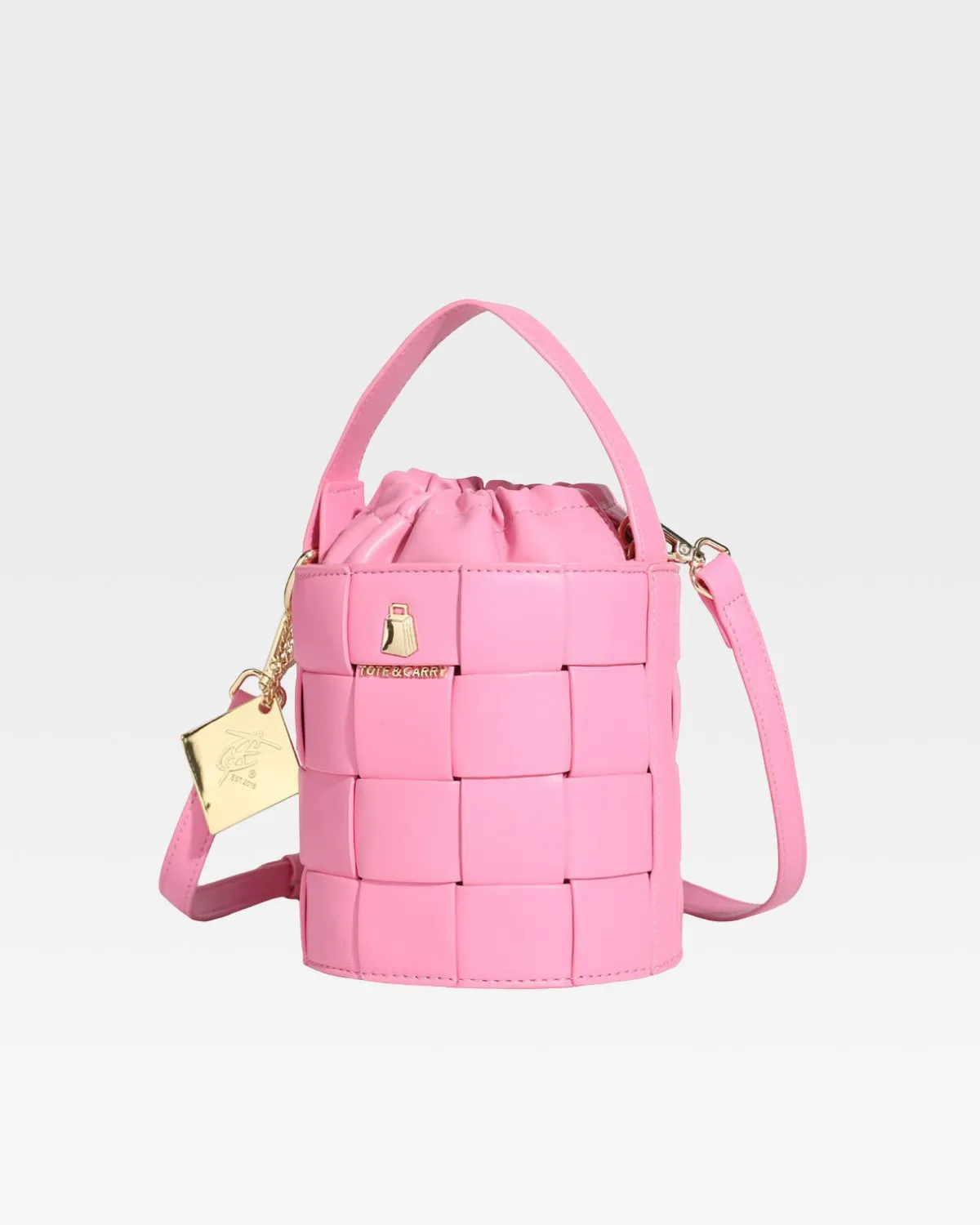 Mini Bucket Bag in Baby Pink