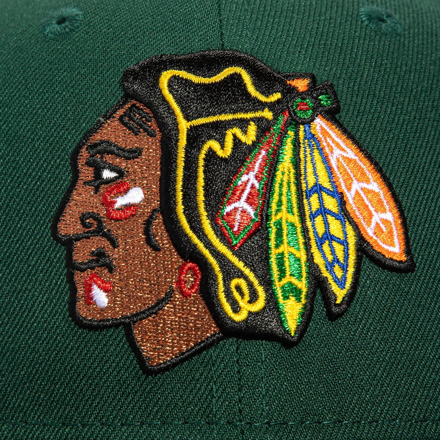 New Era 59Fifty Chicago Blackhawks 2010 Stanley Cup Patch Hat - Green. Black