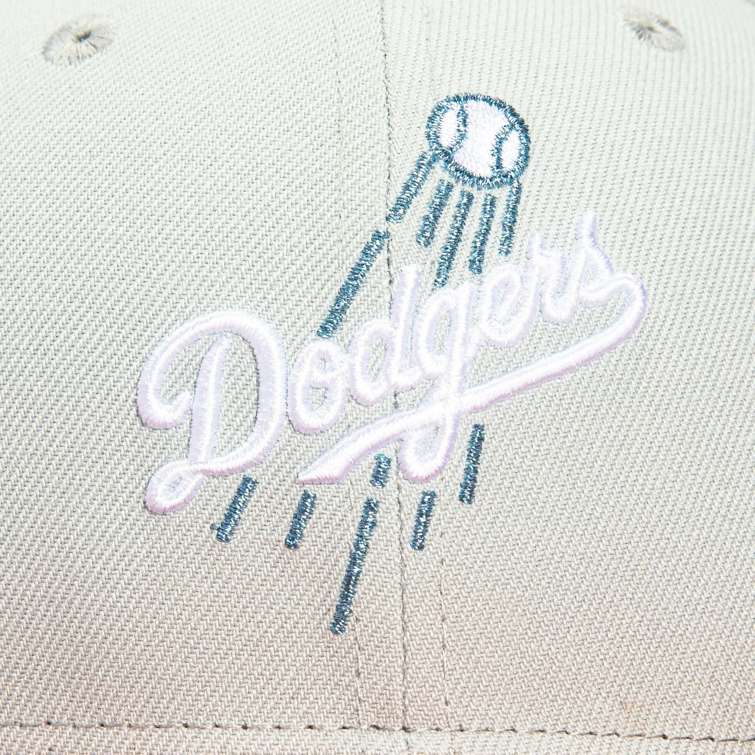 New Era 59Fifty Los Angeles Dodgers 60th Anniversary Patch Logo Hat - Grey. Red