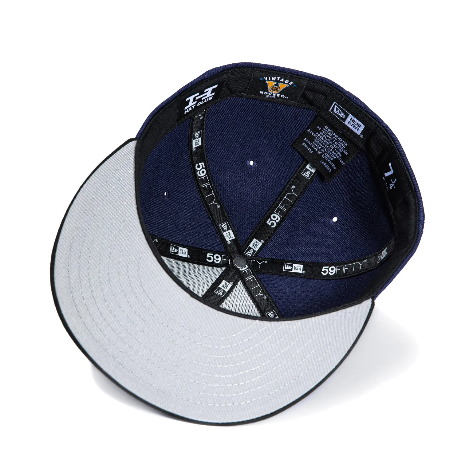 New Era 59Fifty Nashville Predators 10th Anniversary Patch Logo Hat - Light Navy. Black