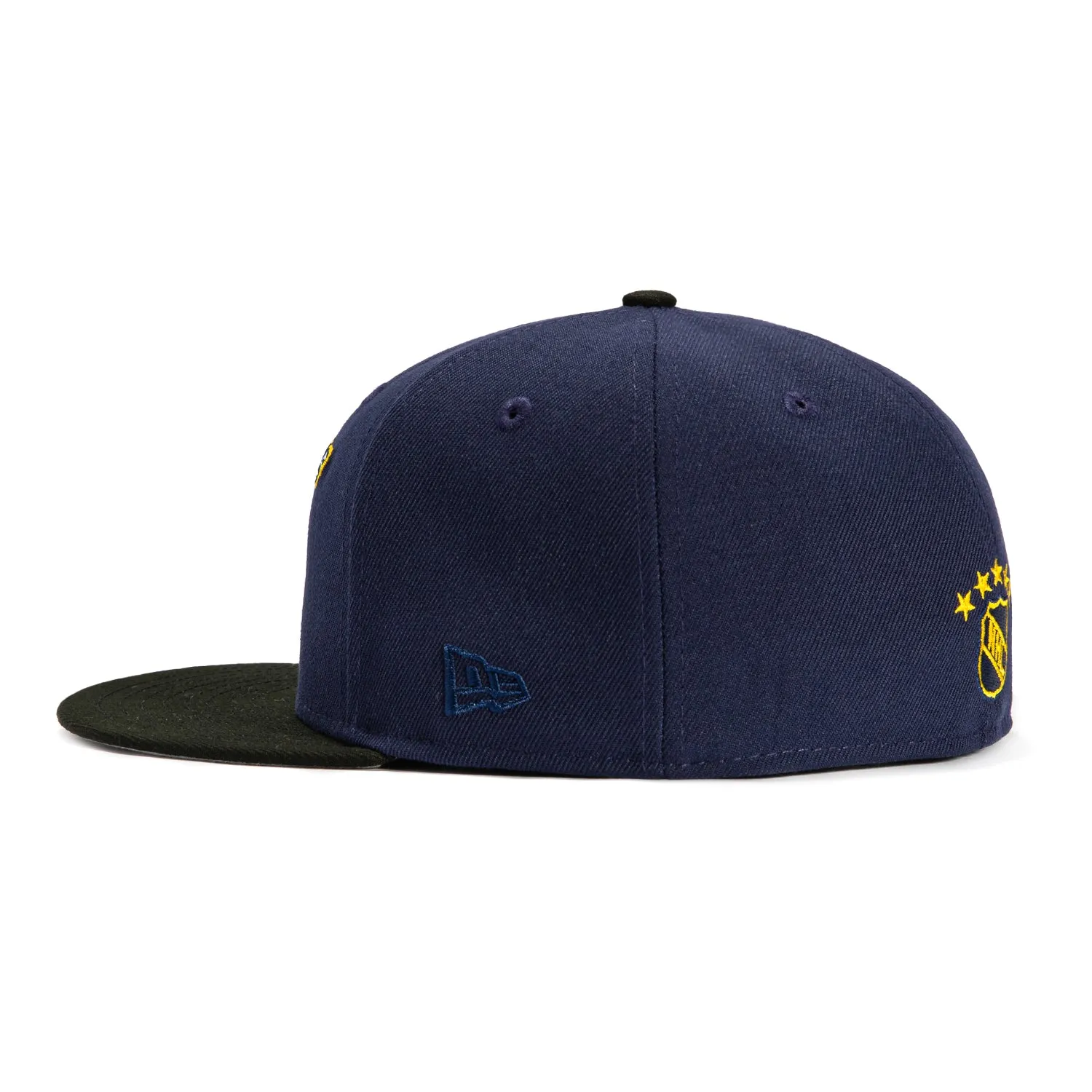 New Era 59Fifty Nashville Predators 10th Anniversary Patch Logo Hat - Light Navy. Black