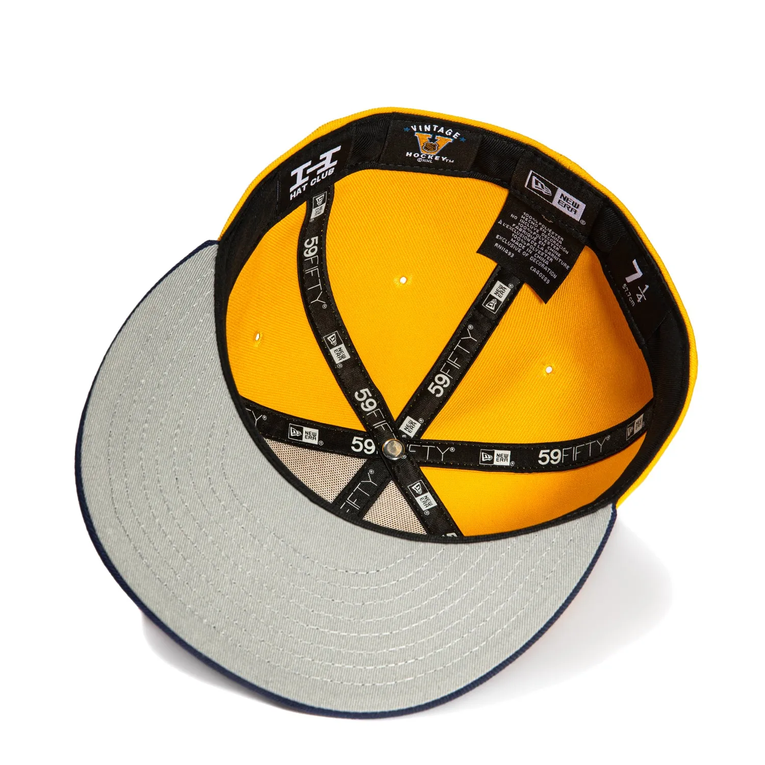 New Era 59Fifty Nashville Predators Hat - Gold. Light Navy