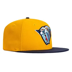 New Era 59Fifty Nashville Predators Hat - Gold. Light Navy