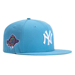 New Era 59Fifty New York Yankees 1996 World Series Patch Hat - Light Blue. White