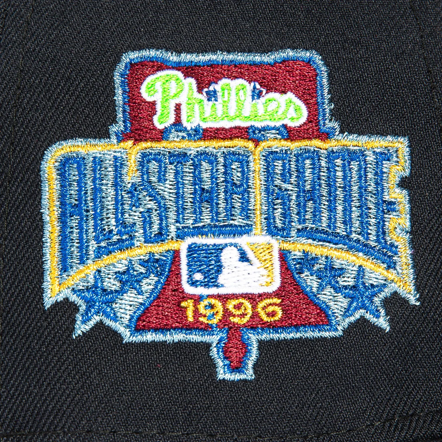 New Era 59Fifty Philadelphia Phillies 1996 All Star Game Patch Hat - Navy. Royal. Light Green