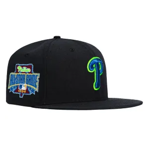 New Era 59Fifty Philadelphia Phillies 1996 All Star Game Patch Hat - Navy. Royal. Light Green