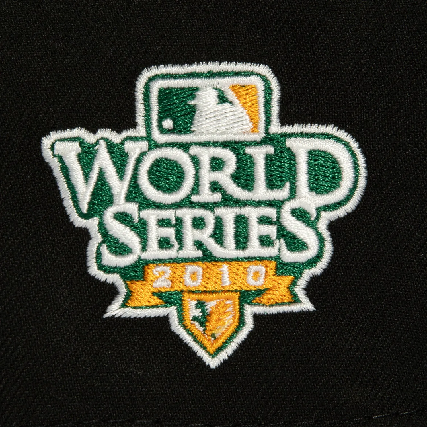 New Era 9Fifty A-Frame San Francisco Giants 2010 World Series Patch Script Snapback Hat - Black. Light Orange