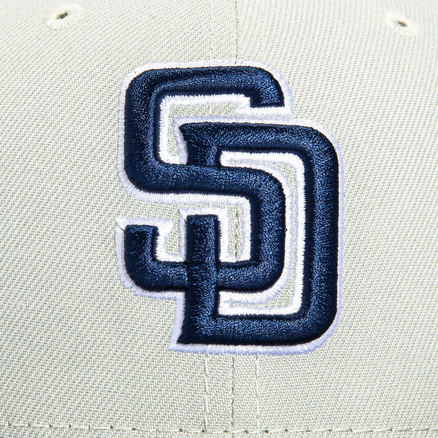 New Era 9Fifty San Diego Padres Snapback Hat - Grey. Light Navy