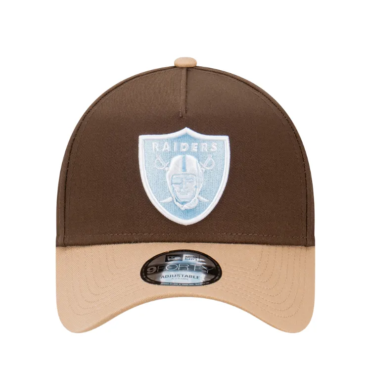 New Era Las Vegas Raiders 9FORTY A Frame Cap - Walnut/Camel/Glacial Blue