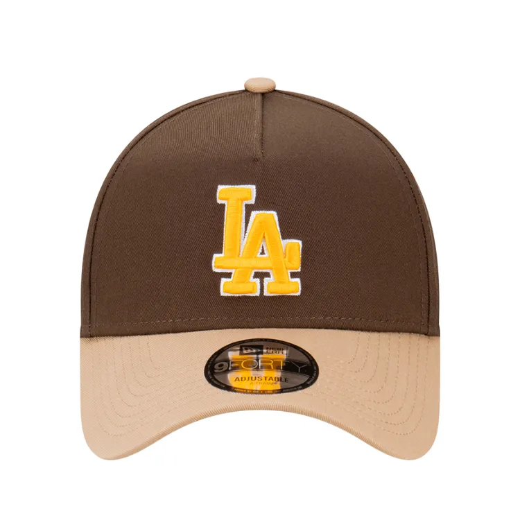 New Era Los Angeles Dodgers 9FORTY A Frame Cap - Walnut/Camel/Butterscotch