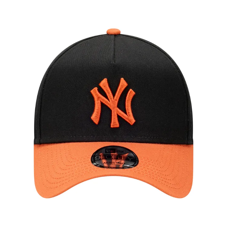 New Era New York Yankees 9FORTY A Frame Cap - Black/Redwood
