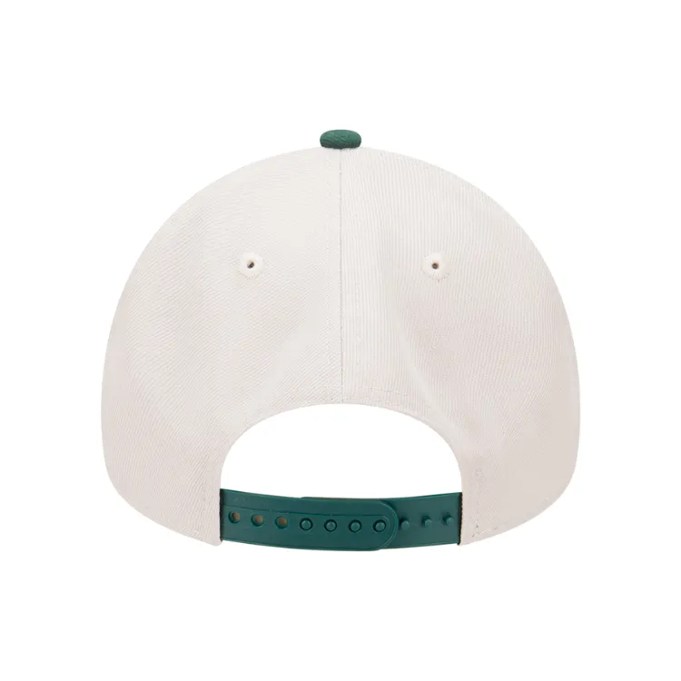 New Era New York Yankees 9FORTY A Frame Cap - Stone/Dark Green