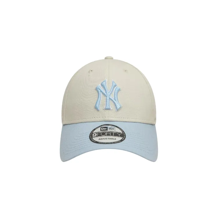 New Era New York Yankees 9FORTYCooperstown WS Cap - Ivory/Pale Blue