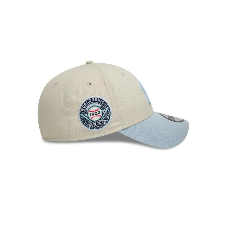 New Era New York Yankees 9FORTYCooperstown WS Cap - Ivory/Pale Blue