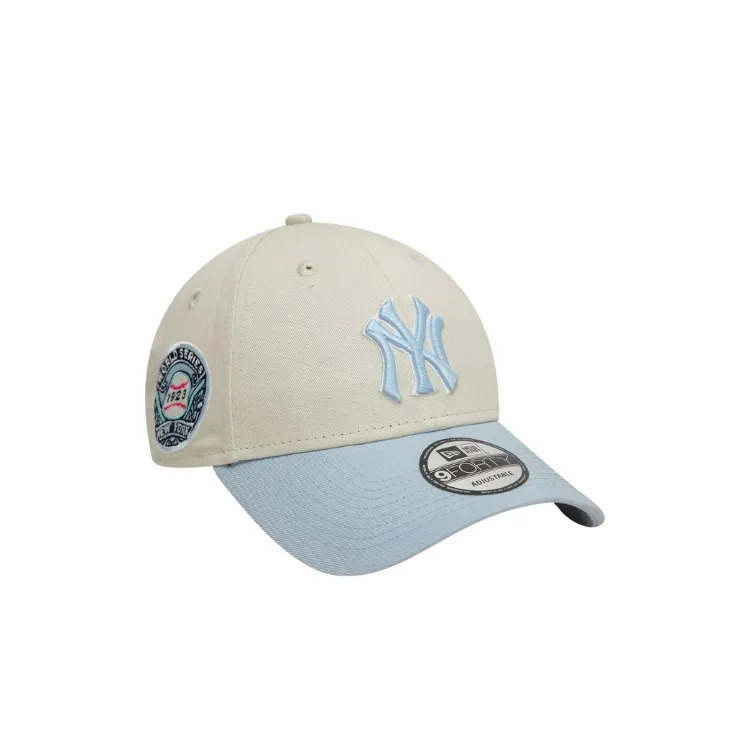 New Era New York Yankees 9FORTYCooperstown WS Cap - Ivory/Pale Blue