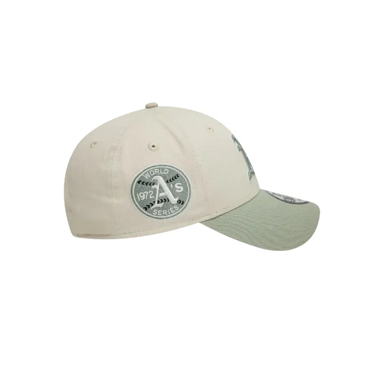 New Era Oakland Athletics 9FORTY Cooperstown WS Cap - Ivory/Everest Green