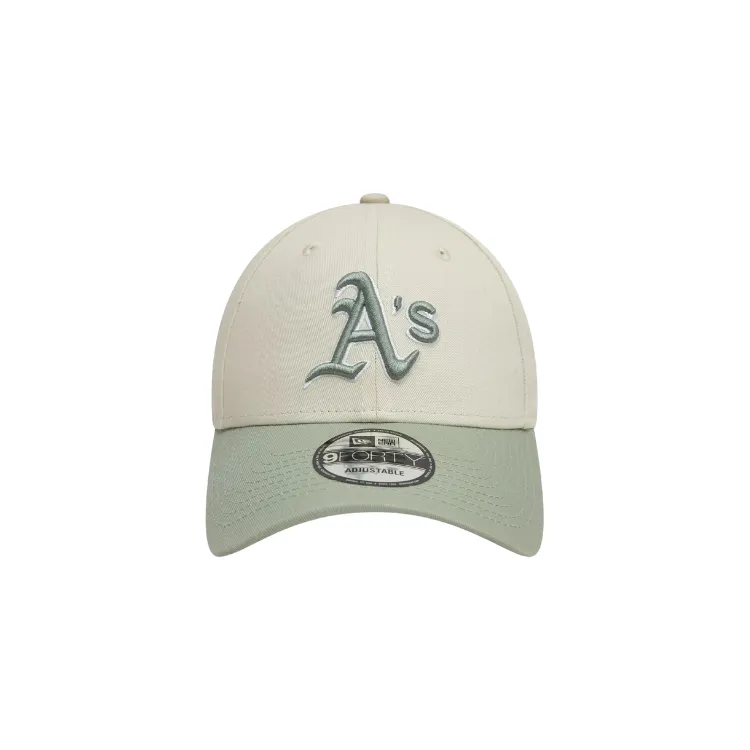 New Era Oakland Athletics 9FORTY Cooperstown WS Cap - Ivory/Everest Green
