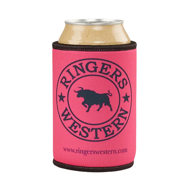 Ringers Western Signature Bull Stubby Cooler - Pink
