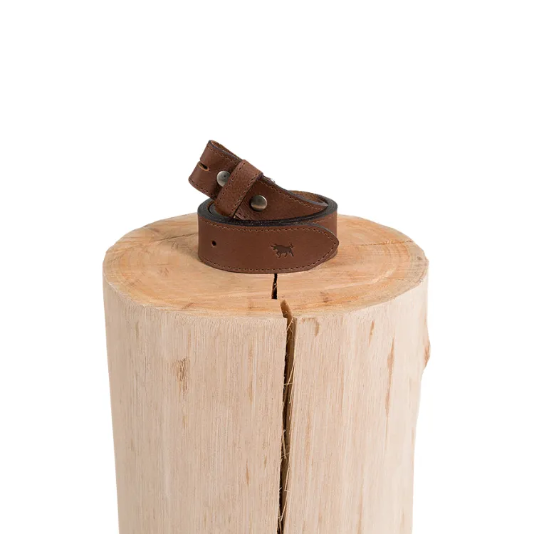 Ringers Western Tibbs Leather Belt Strap - Walnut