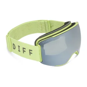 SNOW GOGGLES - ALPINE   LIME GREEN   SILVER MIRROR   POLARIZED GOGGLES & FREE GLACIER GREY LENS