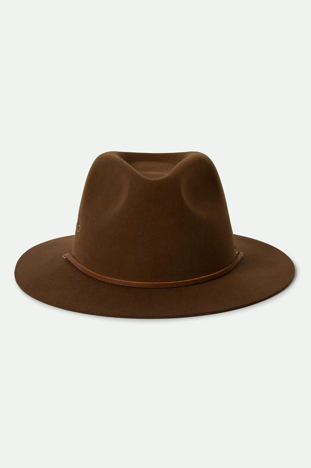 Wesley WTHR GUARD™ Packable Fedora - Coffee