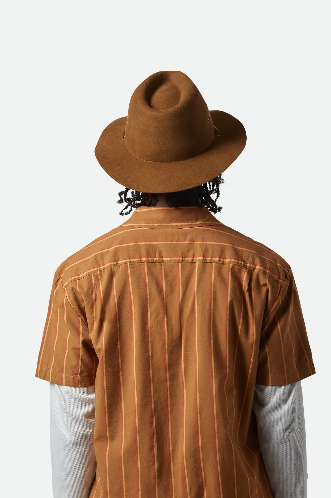 Wesley WTHR GUARD™ Packable Fedora - Coffee