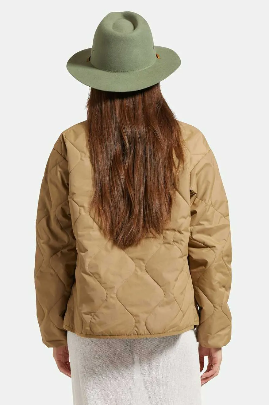Wesley WTHR GUARD™ Packable Fedora - Light Moss