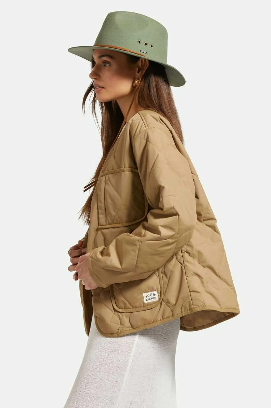 Wesley WTHR GUARD™ Packable Fedora - Light Moss