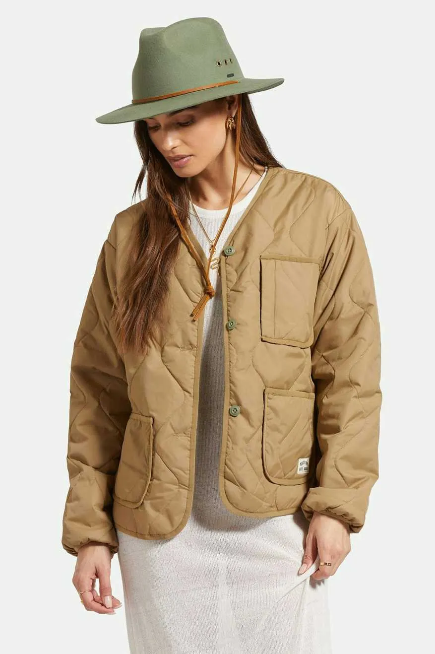 Wesley WTHR GUARD™ Packable Fedora - Light Moss