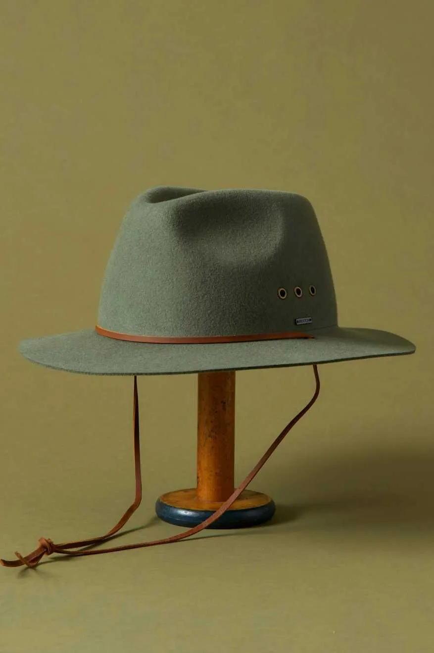 Wesley WTHR GUARD™ Packable Fedora - Light Moss