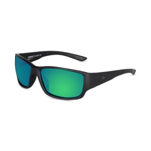 Wollumbin Australia Stradbroke Mens Sunglasses - Black/Green
